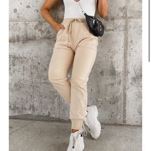 State of Myne beige joggers
